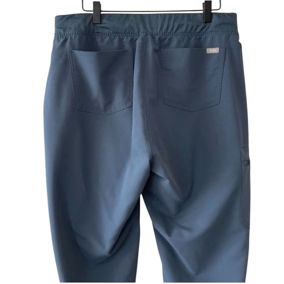 FIGS High Waisted Zamora Jogger Scrub Pants Dark Harbor M Petite W22SW2012P - Picture 11 of 13